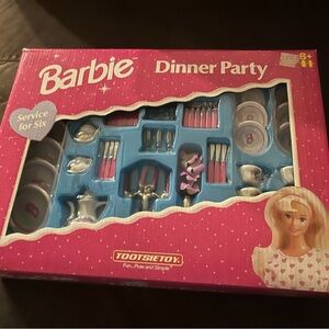 1997 Barbie Pink Dinner Party Porcelain Set
